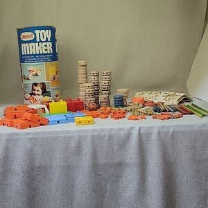 TinkerToy Toy Maker Easy Snap Reusable Wood Plastic No 444